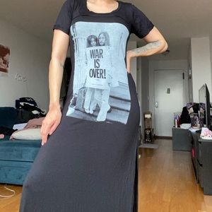 War is over long dress